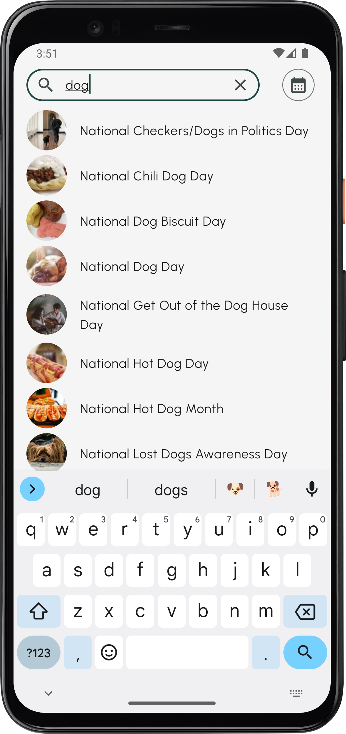 App screen